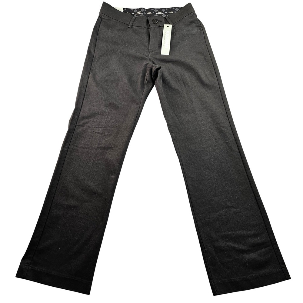 Lee Platinum Label Dress Pants Womens 4S Dark Gray Flexible Custom Fit Waistband
